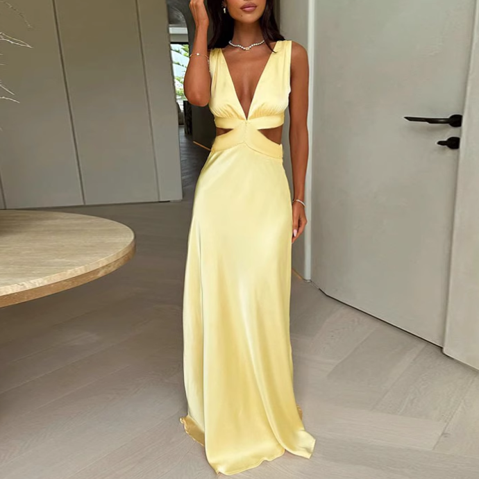 TEDAV Cut Out Maxi Dress