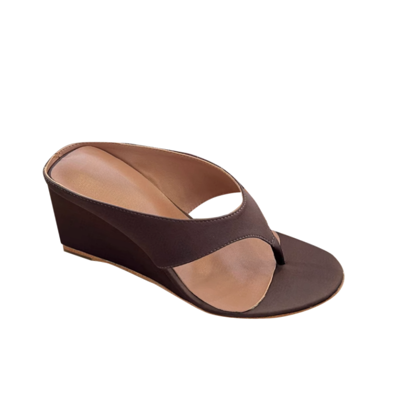 TENVU Flip Flop Wedged Mules Sandals