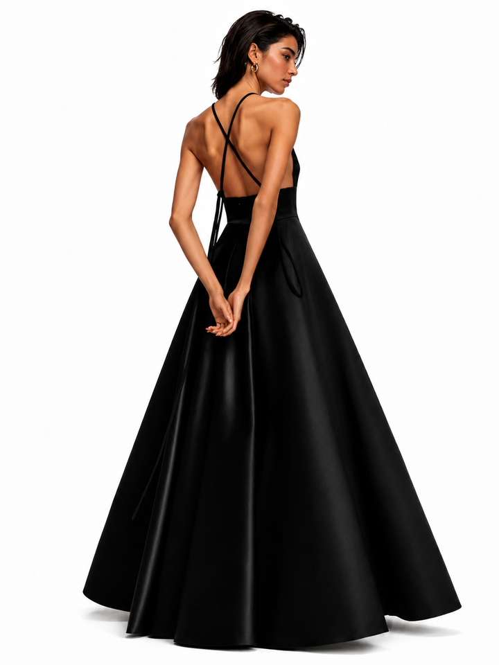 TIALA BACKLESS EVENING DRESS GOWN