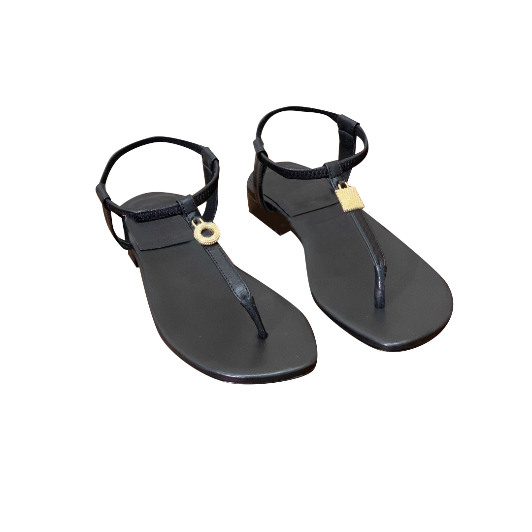 TOVCI Metal Embellished Flat Sandals