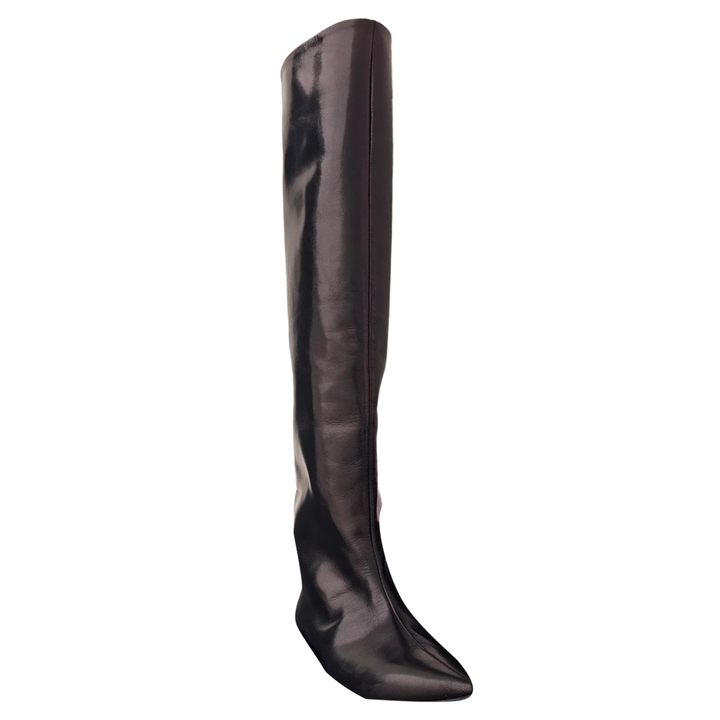 TOVFE Kitten Heel Knee High Boots