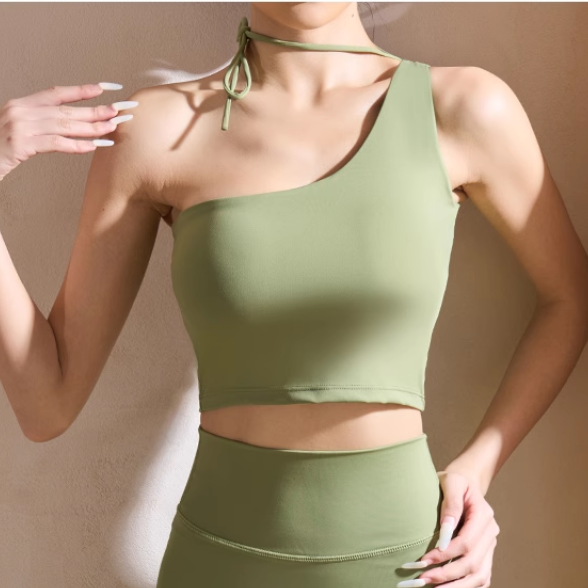 TOVSI Yoga Pilates Lace Up Fitted Sports Bra