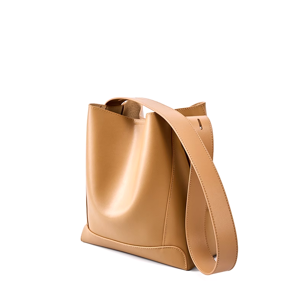 TUDOI Leather Bucket Bag