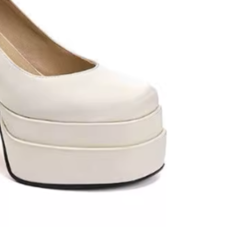 TUHON Block Heel Platform Pumps