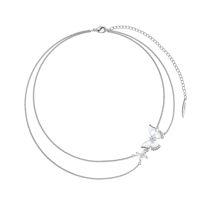 TULLY Diamante Butterfly Choker