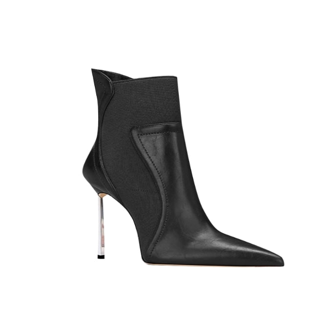 TUVCI Stiletto Heel Ankle Boots - 6cm