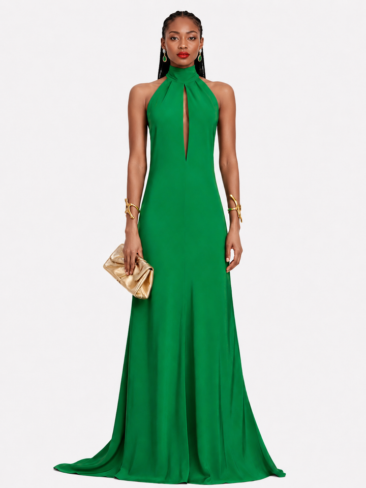 VABRU Backless Evening Dress Gown
