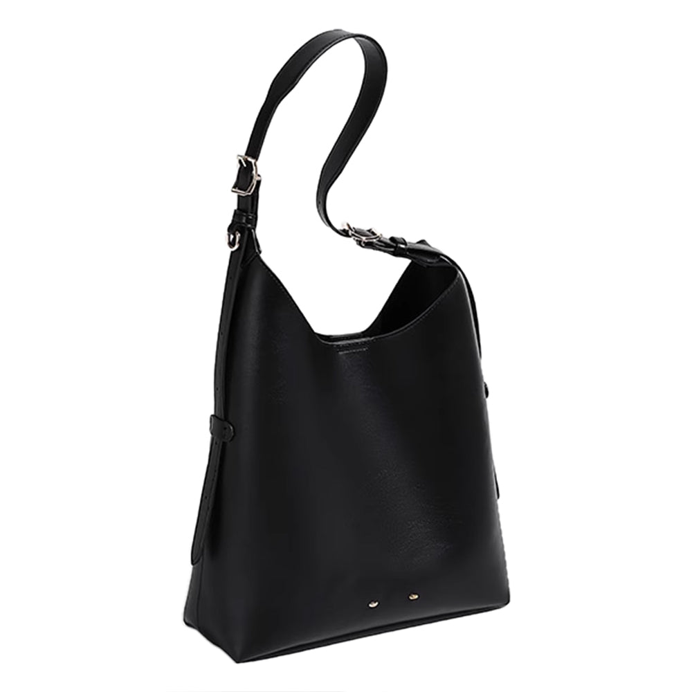 VACTR Leather Bucket Bag