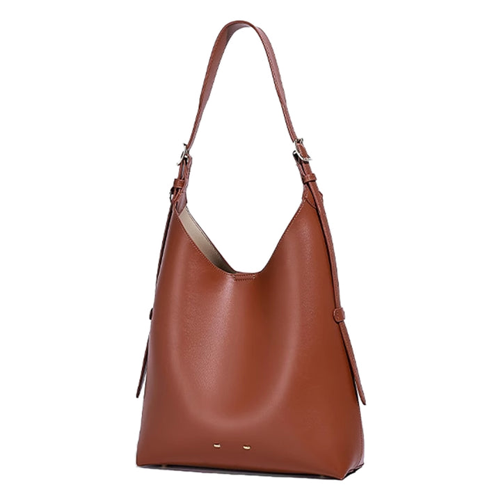 VACTR Leather Bucket Bag