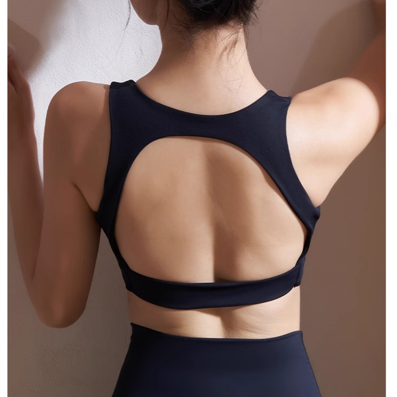 VADRI Yoga Pilates Cut Out Fitted Sports Bra