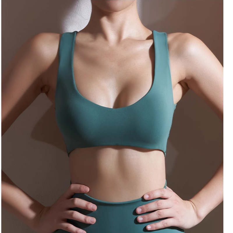 VADRI Yoga Pilates Cut Out Fitted Sports Bra