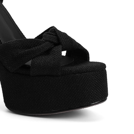 VATHO Bow High Heel Platform Sandals