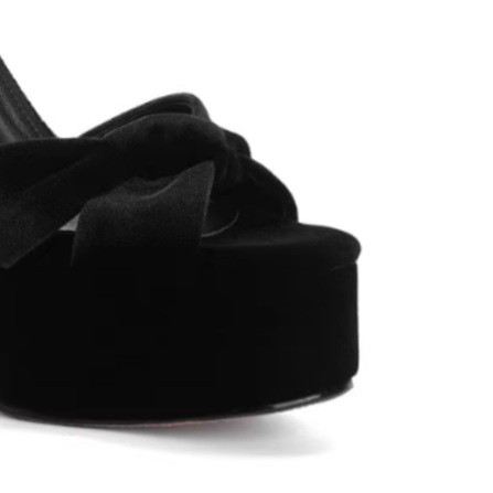 VATHO Bow High Heel Platform Sandals