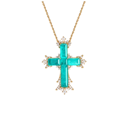 VATRU Diamante Cross Necklace - Large