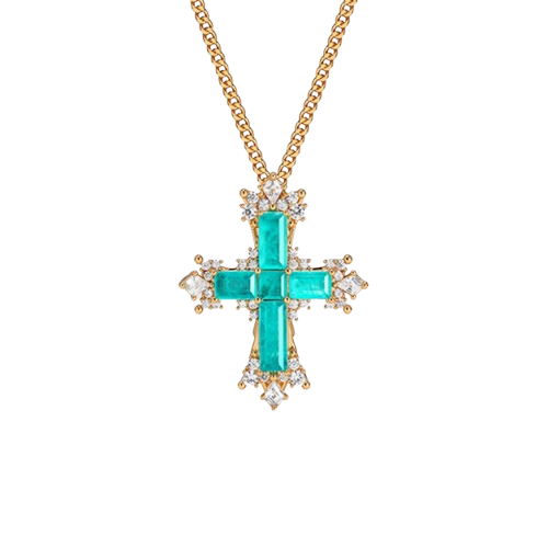 VATRU Diamante Cross Necklace - Small