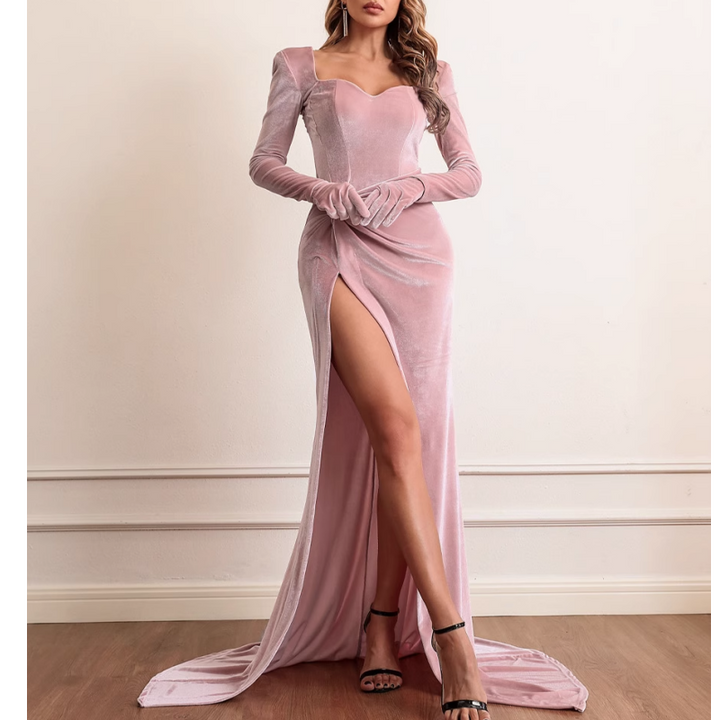 VAURI Slip Evening Dress Gown