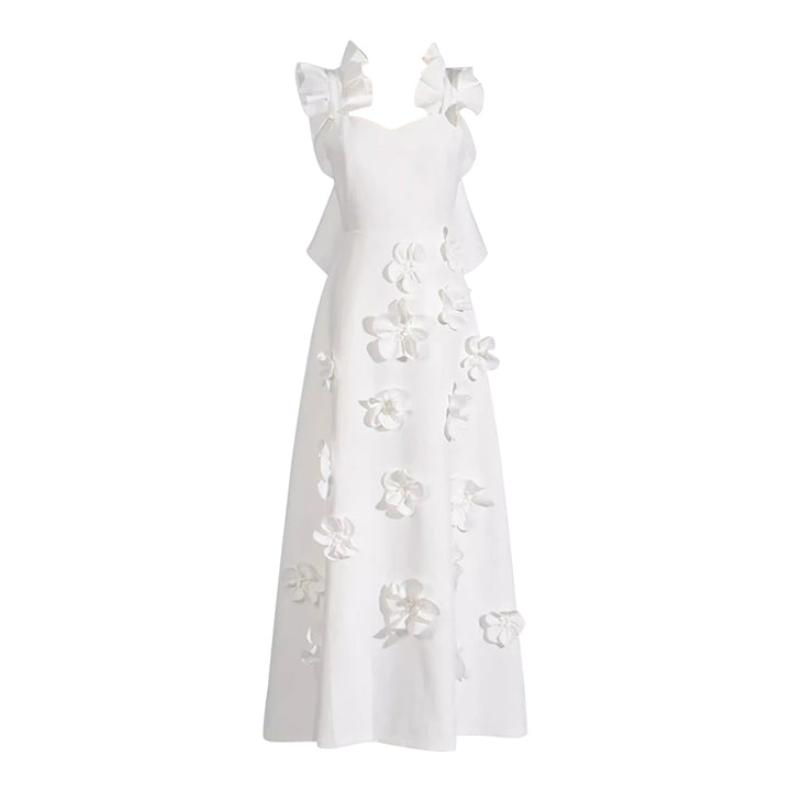 VAVDI Flower Maxi Evening Dress Gown