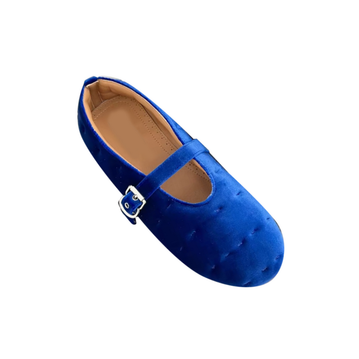 VEDAS Buckled Flat Ballet Shoes