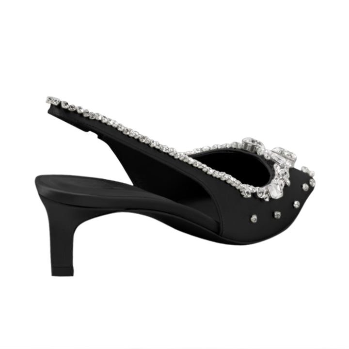 VEDFA Diamante Mid Heel Sandals - 5cm