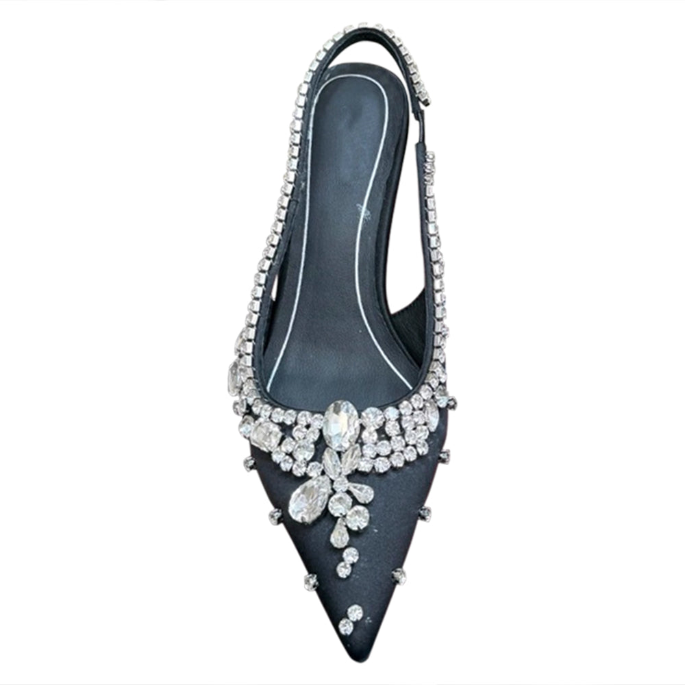 VEDFA Diamante High Heel Sandals - 6.5cm