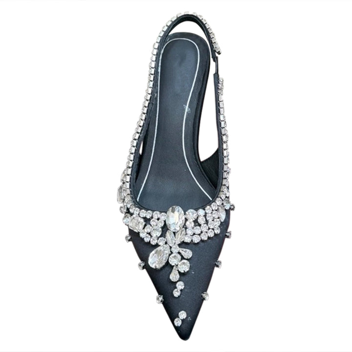 VEDFA Diamante High Heel Sandals - 6.5cm