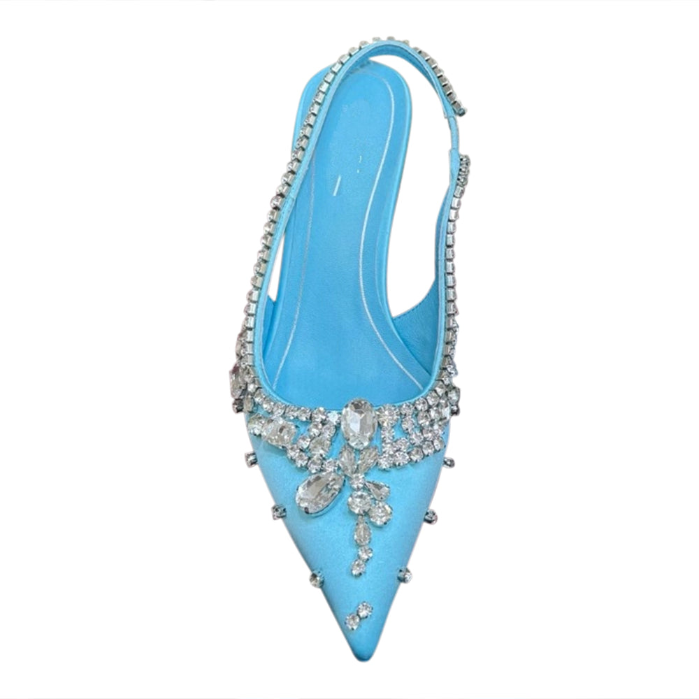 VEDFA Diamante High Heel Sandals - 6.5cm