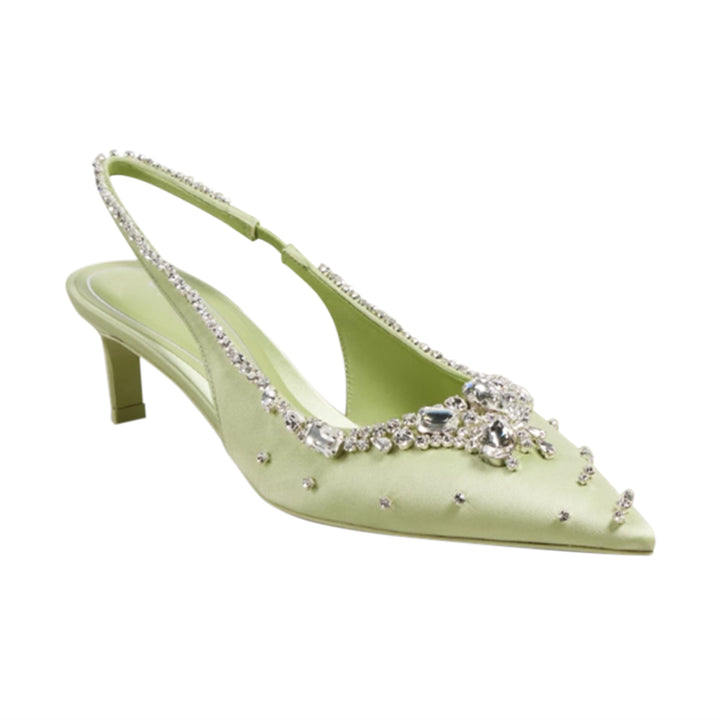 VEDFA Diamante Mid Heel Sandals - 5cm