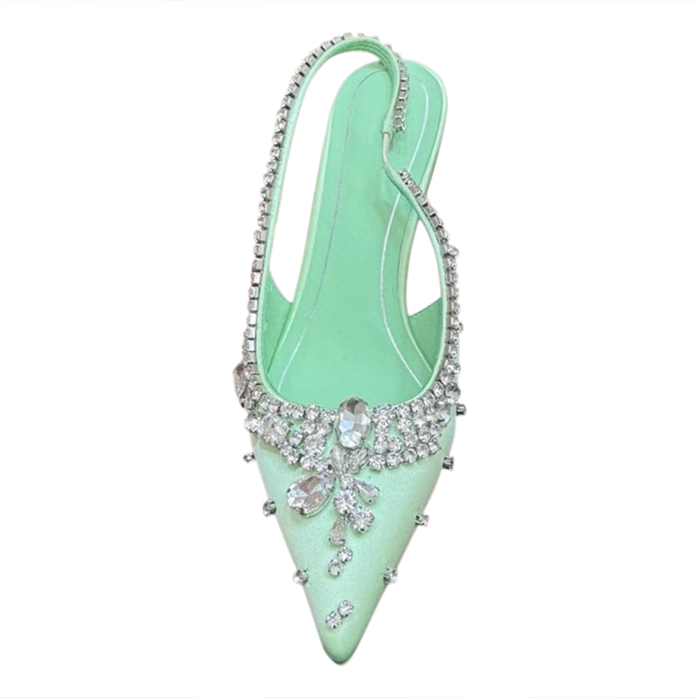 VEDFA Diamante High Heel Sandals - 6.5cm