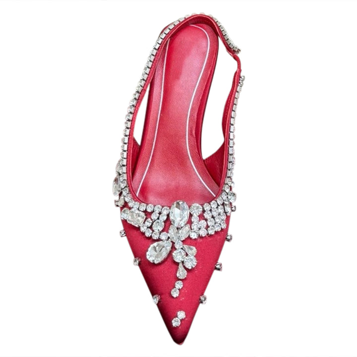 VEDFA Diamante High Heel Sandals - 6.5cm