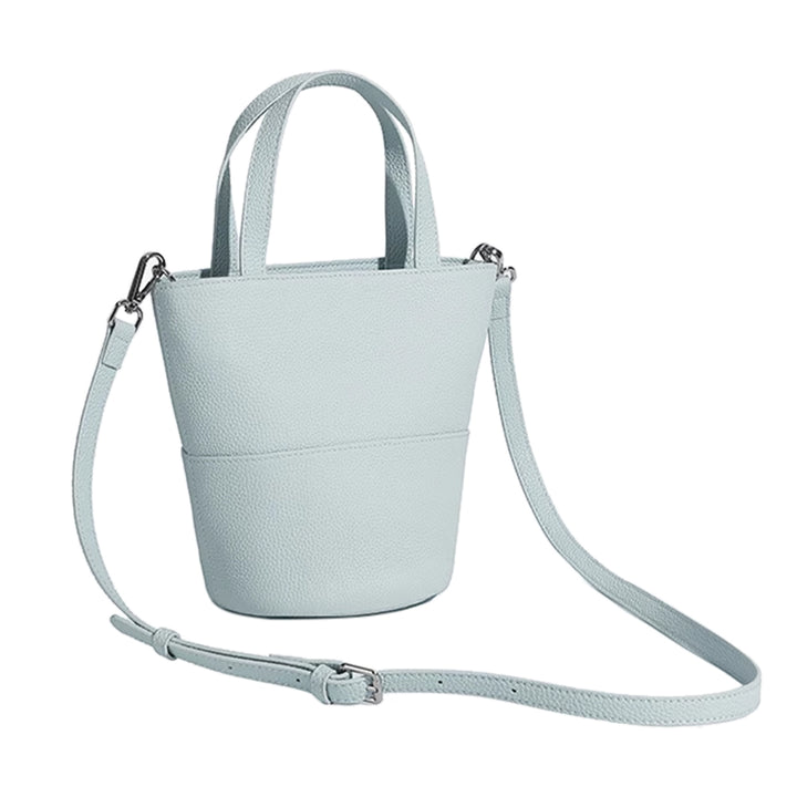 VEFFU Leather Bucket Bag