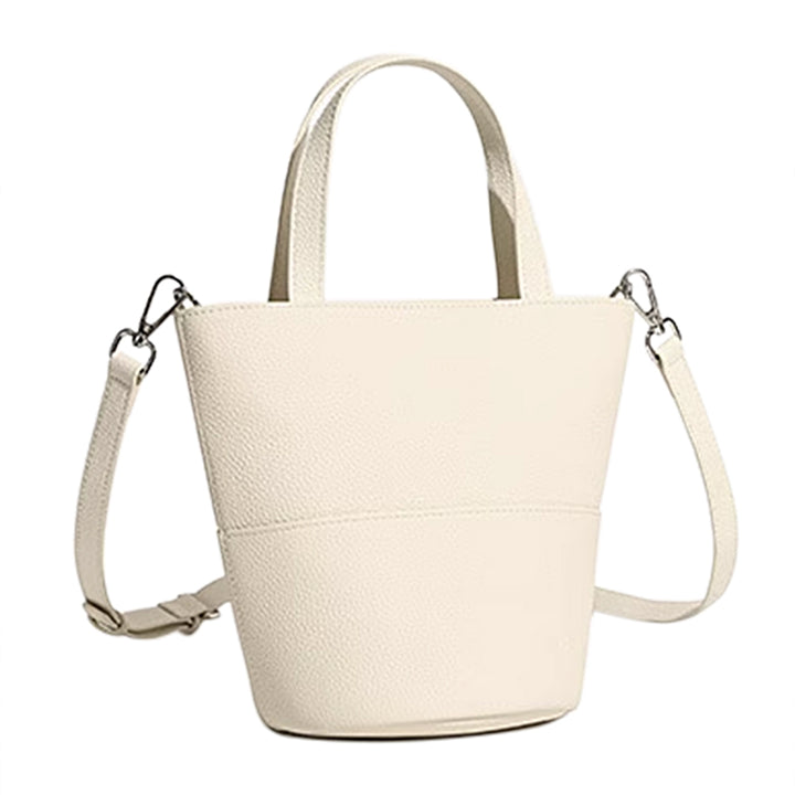 VEFFU Leather Bucket Bag