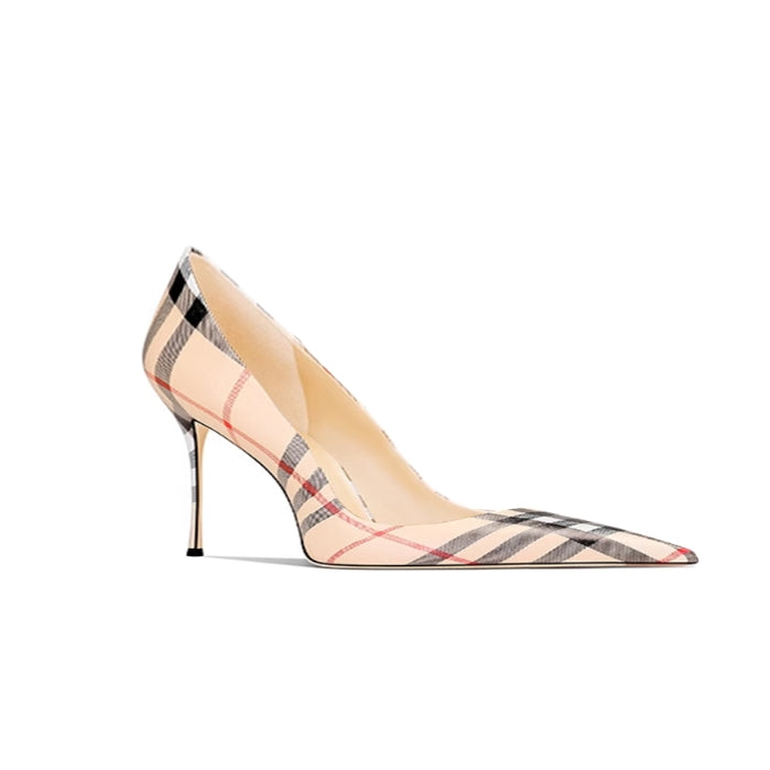 VESTU Striped Mid Heel Pumps - 6cm