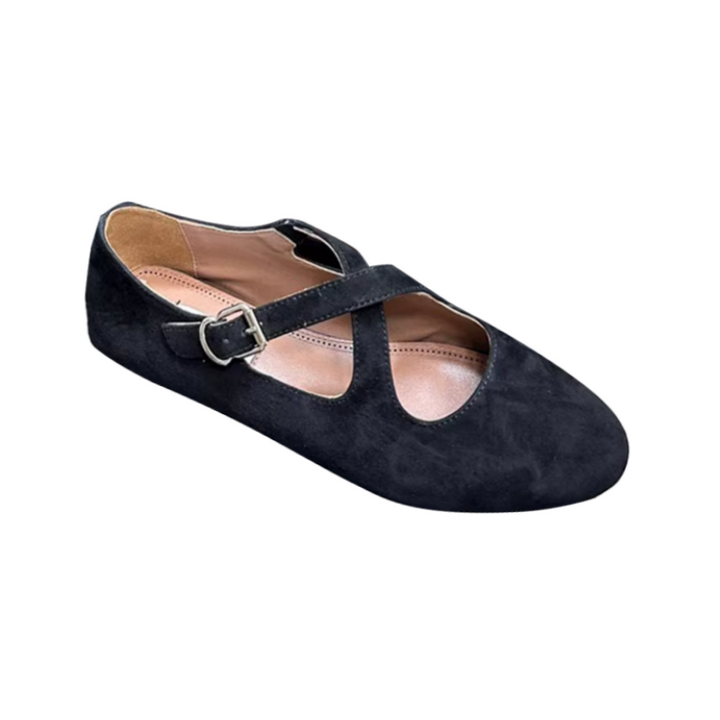 VIANN Cross Flat Ballet Shoes