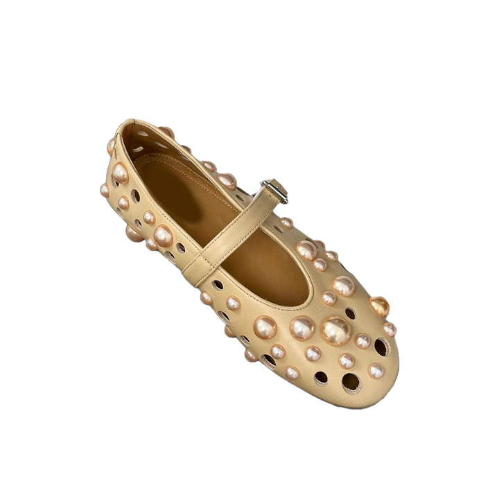 VIANN Pearl Flat Ballet Shoes