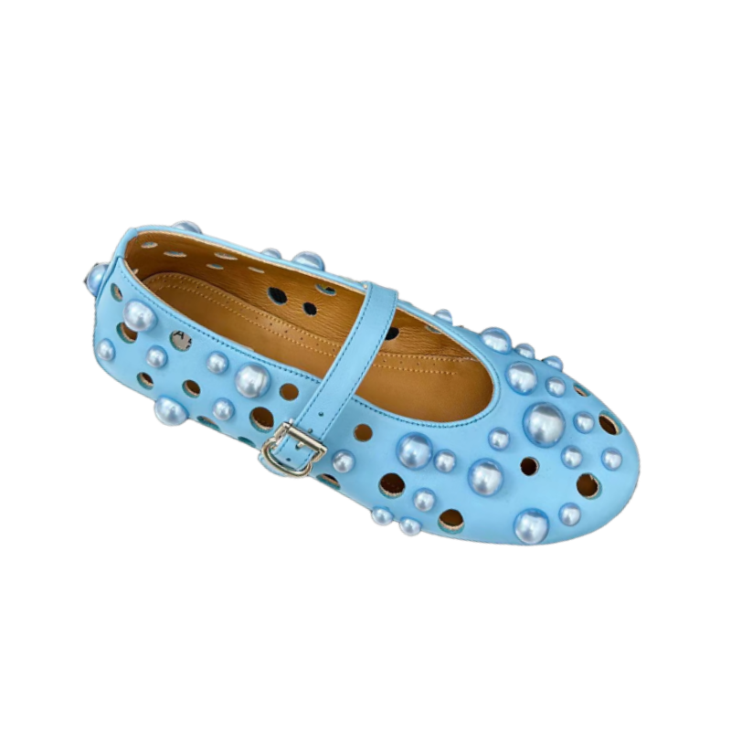 VIANN Pearl Flat Ballet Shoes