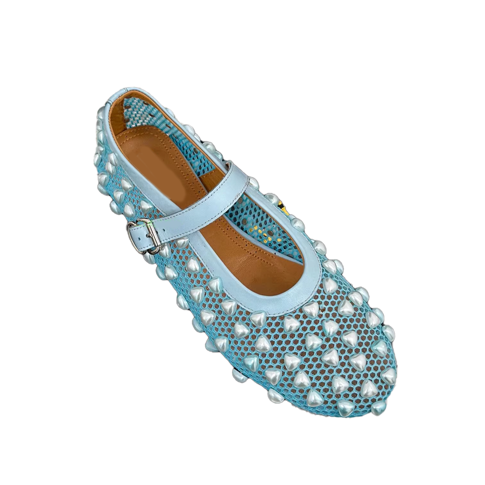 VIANN Pearl Flat Ballet Shoes