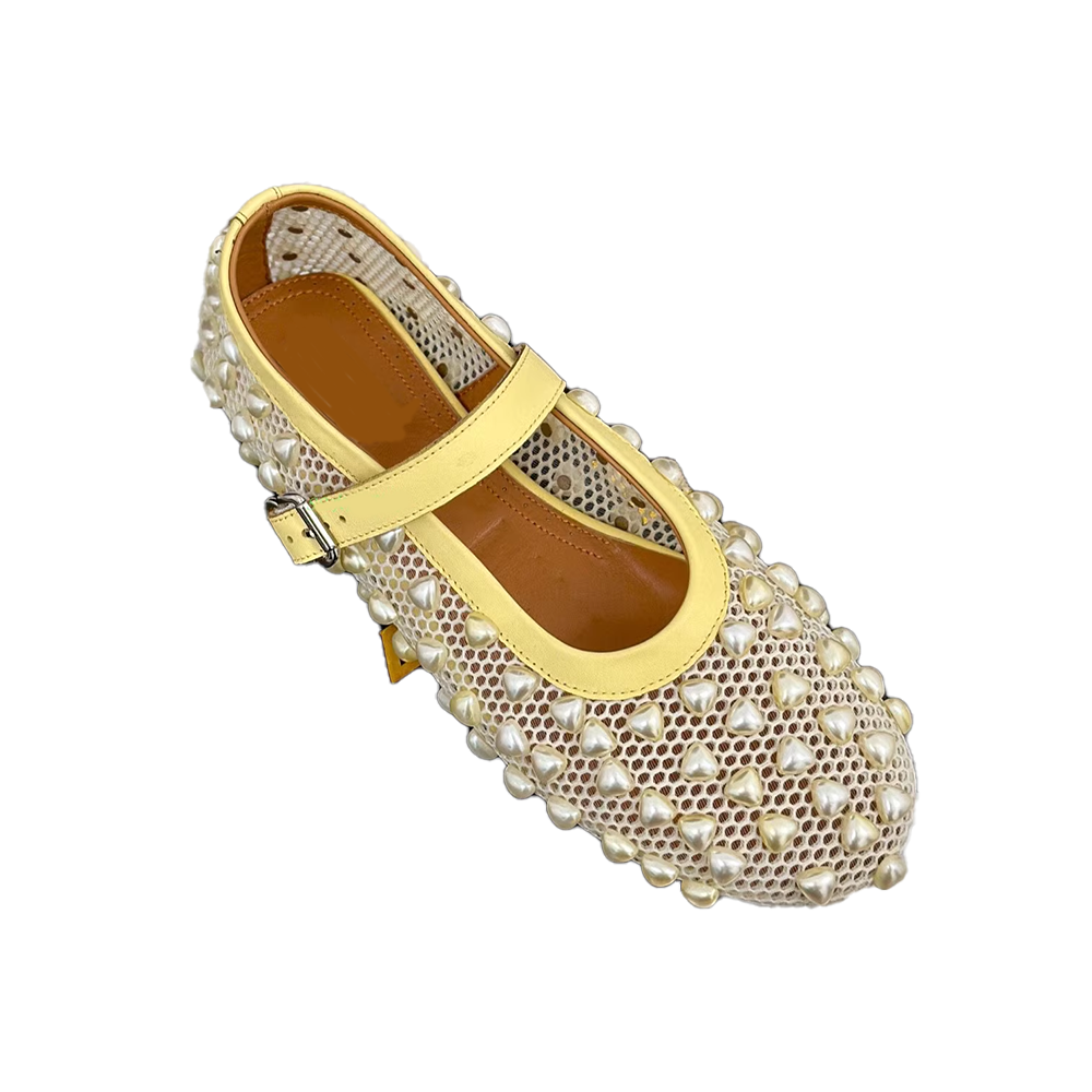 VIANN Pearl Flat Ballet Shoes