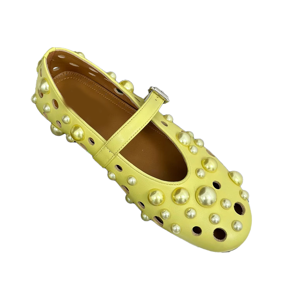 VIANN Pearl Flat Ballet Shoes