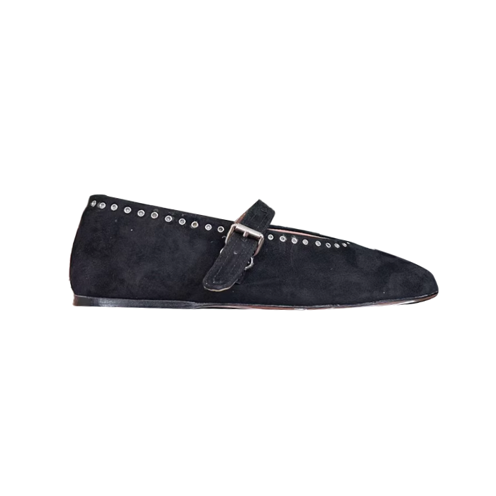 VIANN Studded Flat Ballet Shoes