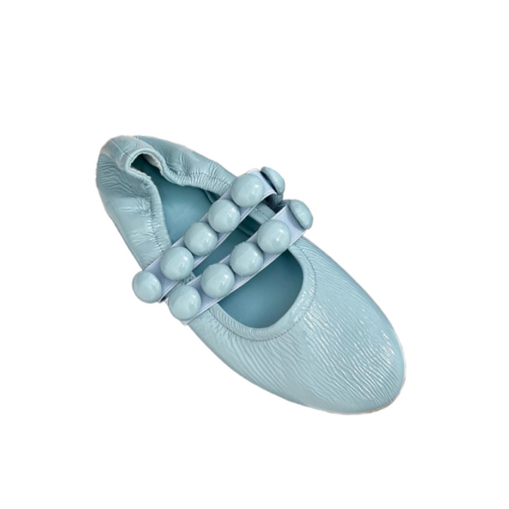 VIANN Studded Flat Ballet Shoes