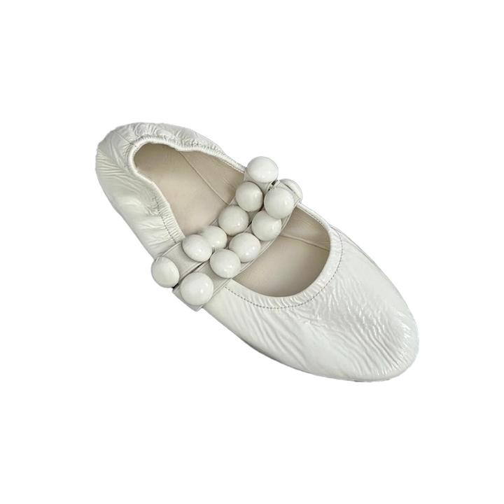 VIANN Studded Flat Ballet Shoes