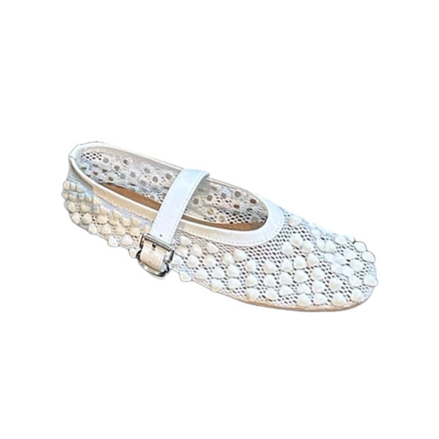 VIANN Studded Flat Ballet Shoes