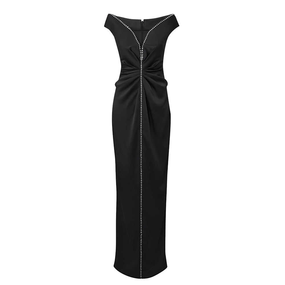 VIELS Diamante Evening Dress Gown