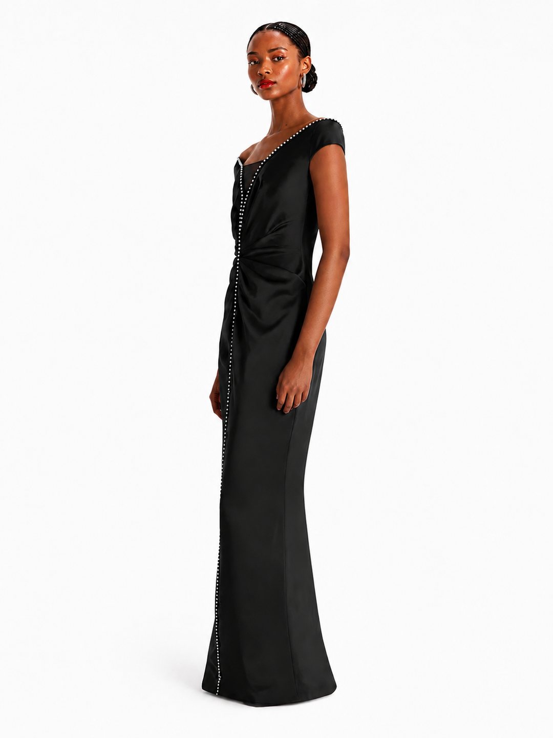 VIELS Diamante Evening Dress Gown
