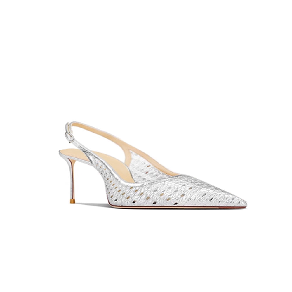 VLERA Cut Out Mid Heel Sandals - 6cm