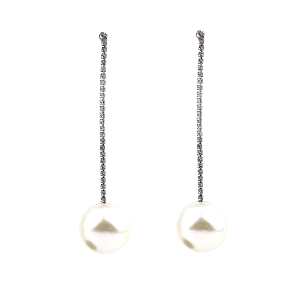 VODEN Diamante And Pearl Earrings - Pair