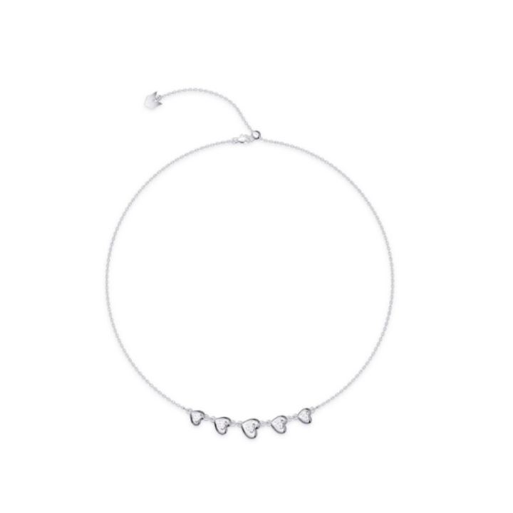 VOGRA Diamante Heart Necklace