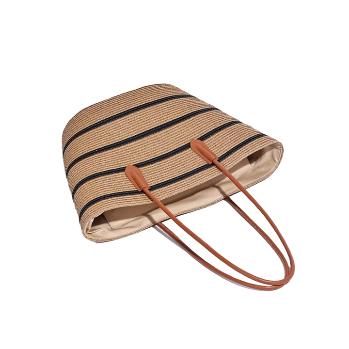 VOLTA Striped Espadrilles Bucket Bag