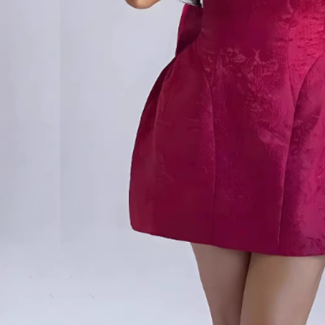 VONKI Tube Mini Evening Dress Gown