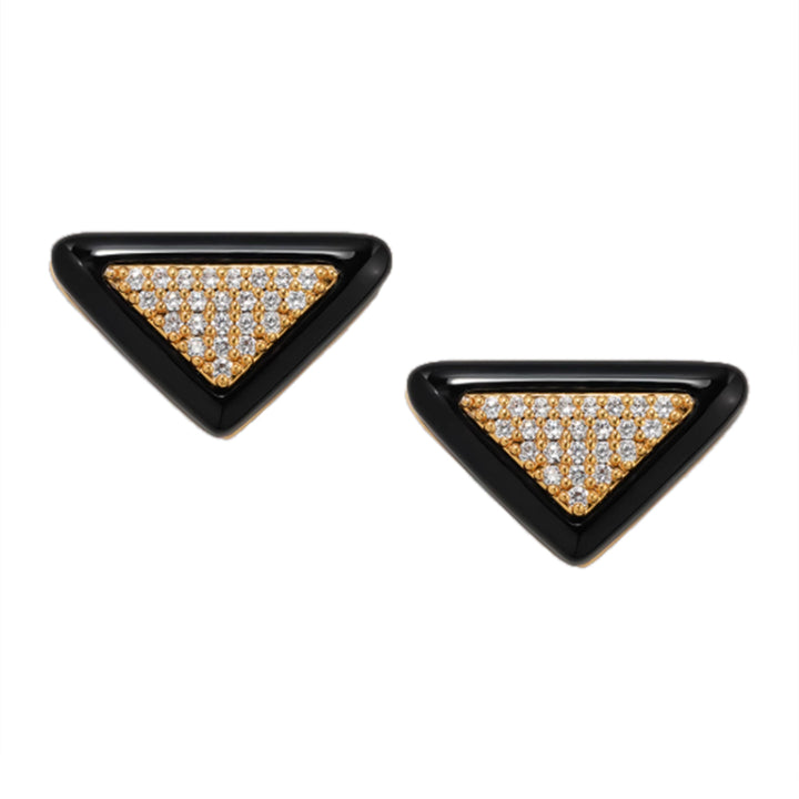 VORSA Diamante Triangle Earrings - Pair